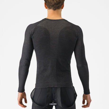 Maglia intima maniche lunghe Castelli Merino Seamless - Nero - C