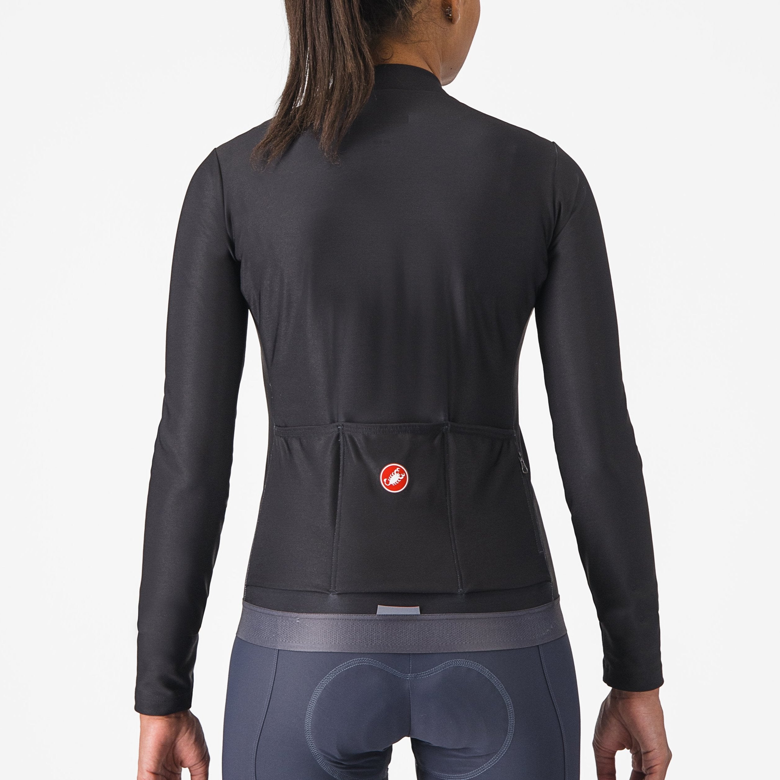 Maglia donna maniche lunghe Castelli Espresso Thermal - Nero - B