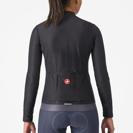 Maglia donna maniche lunghe Castelli Espresso Thermal - Nero - B