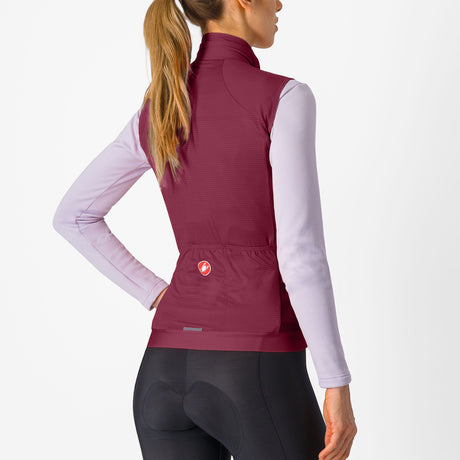 Gilet donna Castelli Espresso - Bordeaux - G