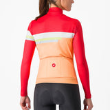 Maglia donna maniche lunghe Castelli Tornare - Arancio - P