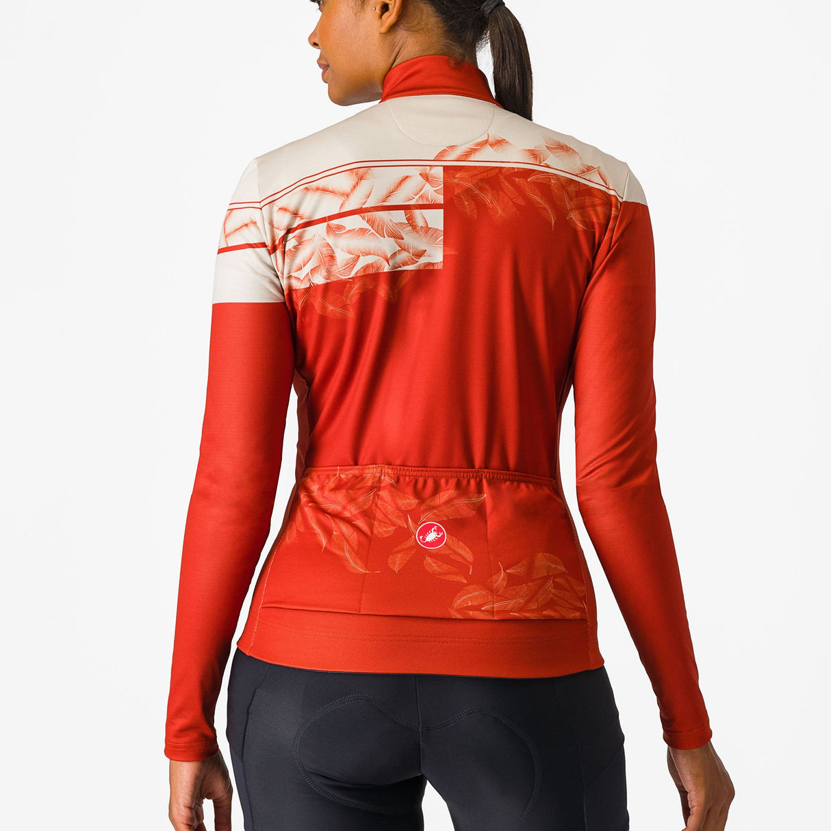 Maglia donna maniche lunghe Castelli Unlimited Thermal - Rosso - B