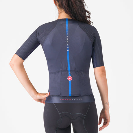 Maglia donna Castelli Aero Pro 8S - Blu - G