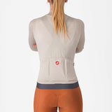 Maglia donna maniche lunghe Castelli Espresso - Beige - C