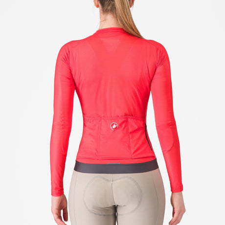 Maglia donna maniche lunghe Castelli Espresso - Rosa - A