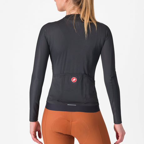 Maglia donna maniche lunghe Castelli Espresso - Nero - D