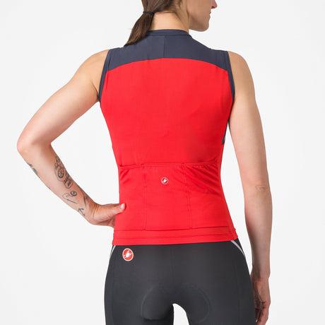 Maglia donna senza maniche Castelli Sole - Rosa - P