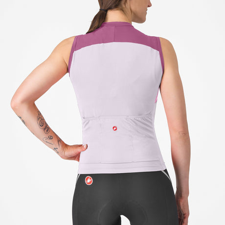Maglia donna senza maniche Castelli Sole - Viola - A