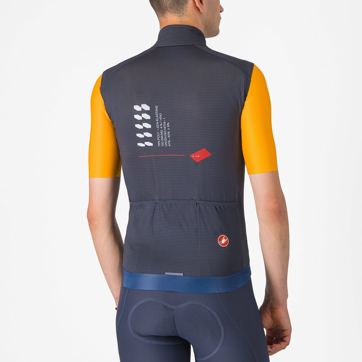 Gilet Castelli Espresso R-A/D - Blu - E