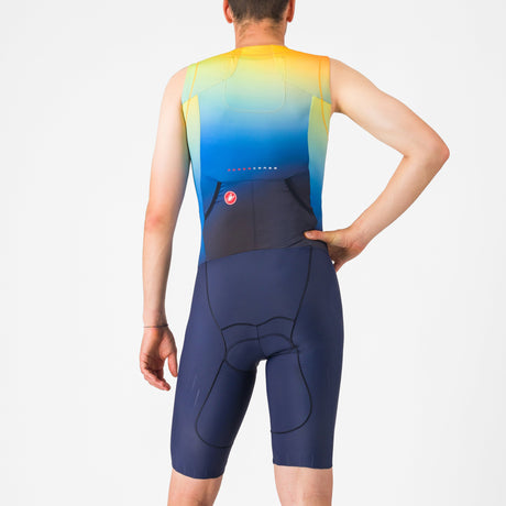 Body senza maniche Castelli Free Sanremo 3 Suit - Blu - E