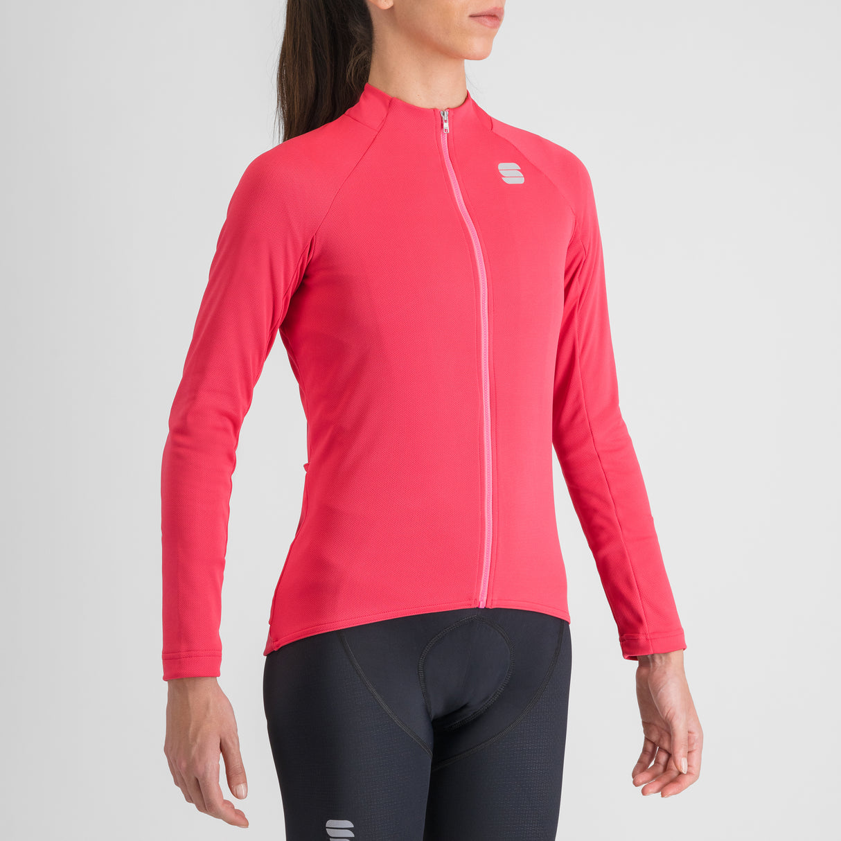 Maglia donna maniche lunghe Sportful Matchy - Rosa scuro - F
