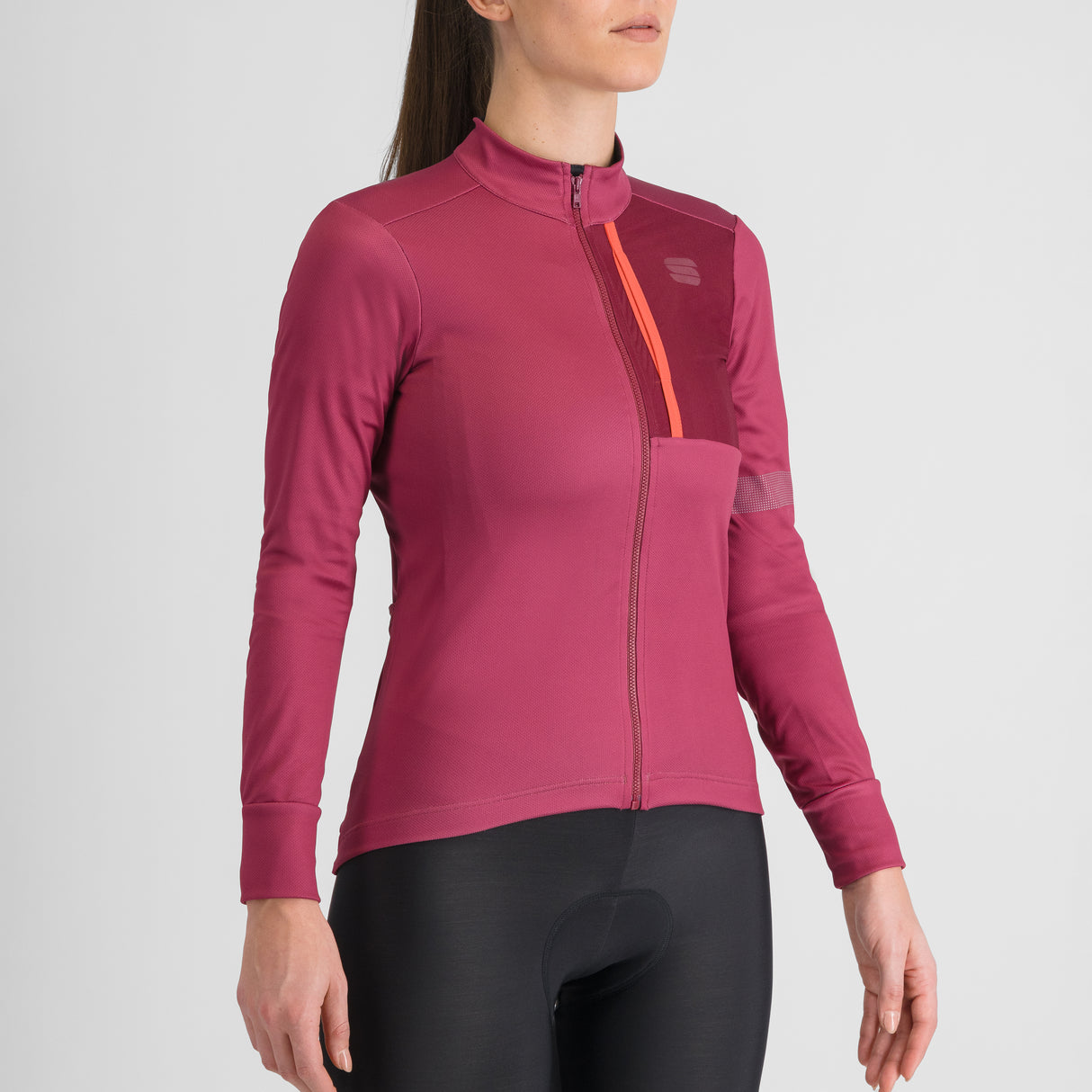 Maglia donna maniche lunghe Sportful Supergiara - Rosa - H