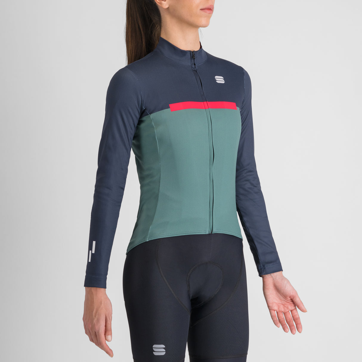 Maglia maniche lunghe donna Sportful Pista - Verde - G