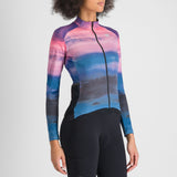 Maglia maniche lunghe donna Sportful Flow Supergiara - Blu rosa - B