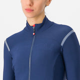 Maglia maniche lunghe donna Castelli Tutto Nano RoS - Blu scuro - N