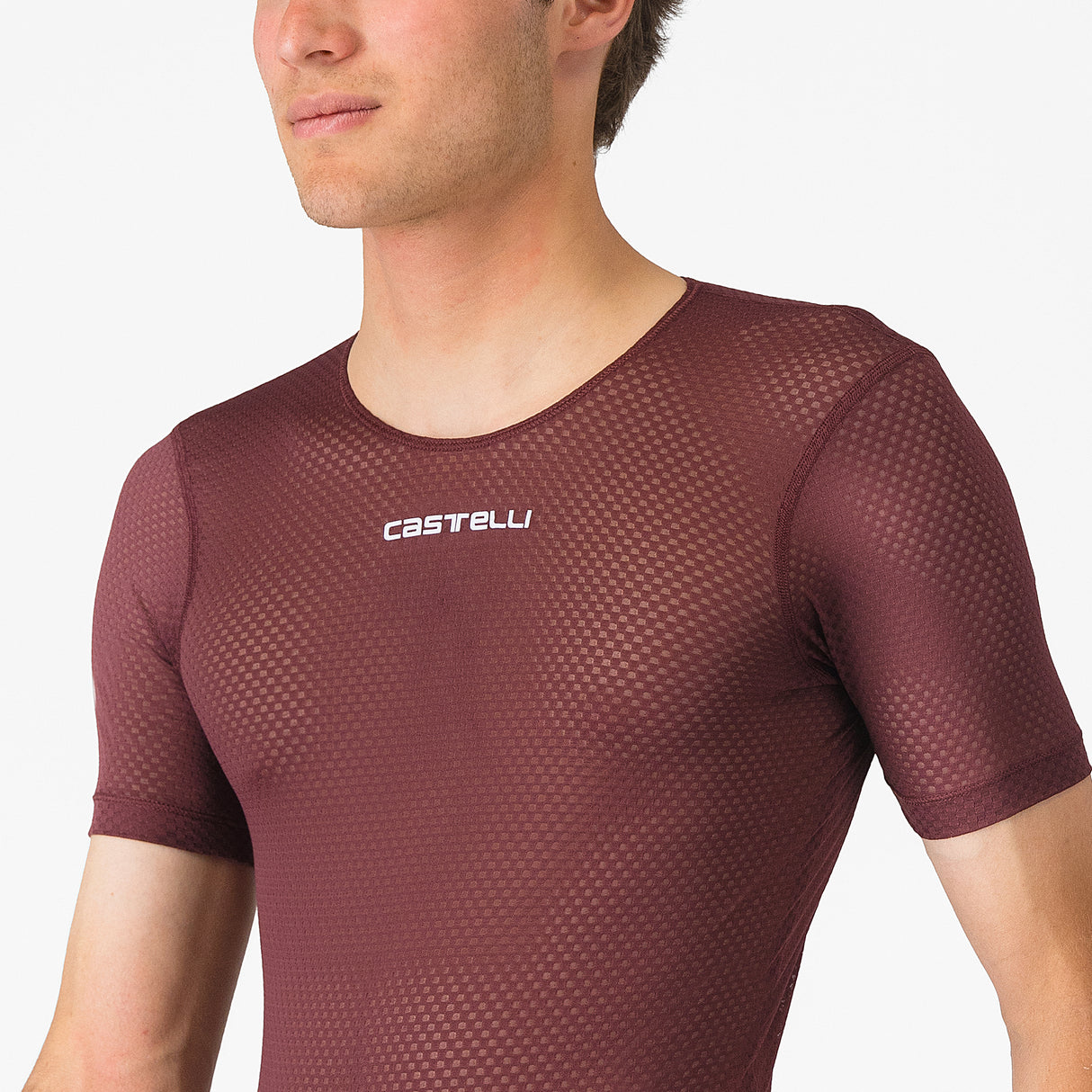 Maglia intima Castelli Pro Mesh 2.0 - Bordeaux scuro - D