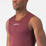 Maglia intima senza maniche Castelli Pro Mesh 2.0 - Bordeaux scuro - Q