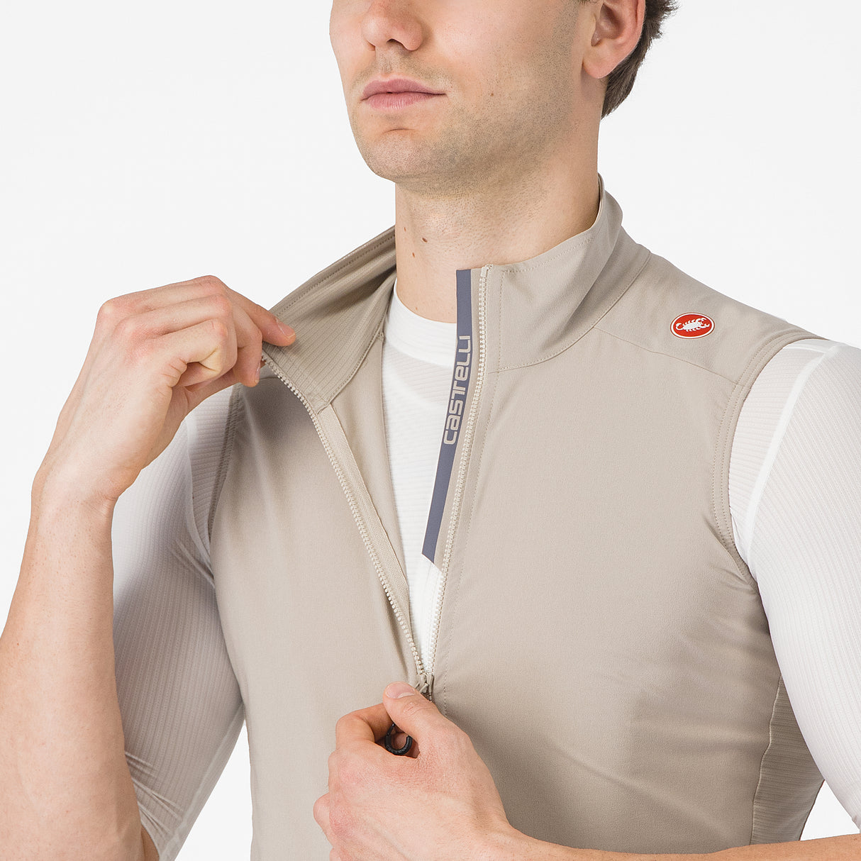 Gilet Castelli Espresso - Beige - H