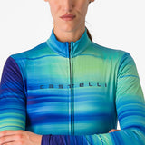 Maglia donna maniche lunghe Castelli Phase - Blu - P