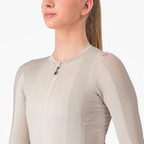 Maglia donna maniche lunghe Castelli Espresso - Beige - D