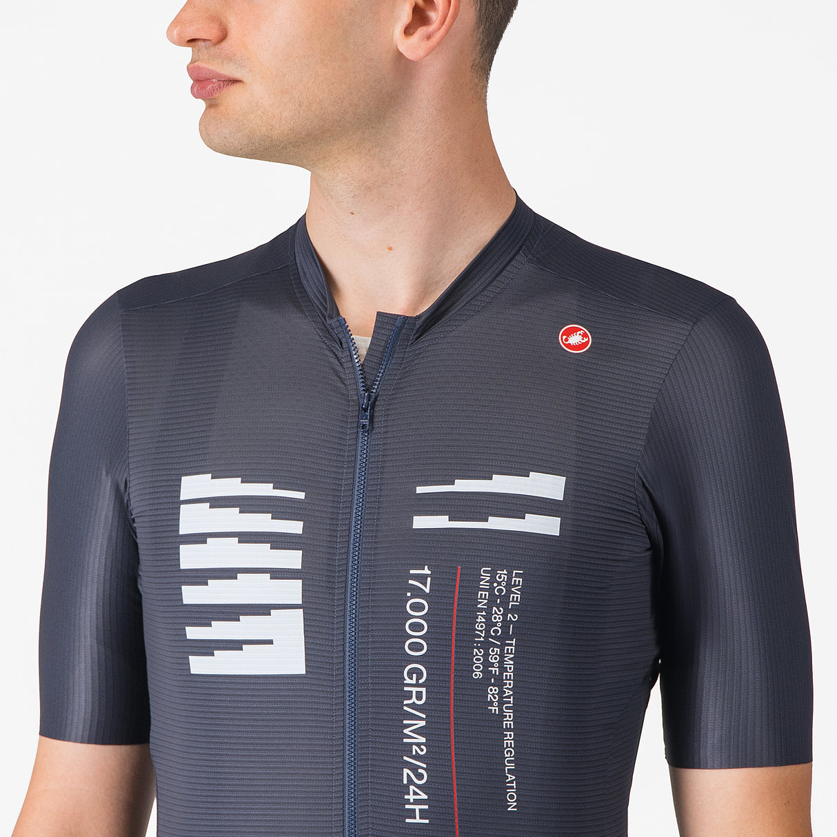 Maglia Castelli Espresso R-A/D - Blu - N