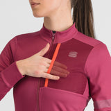 Maglia donna maniche lunghe Sportful Supergiara - Rosa - I