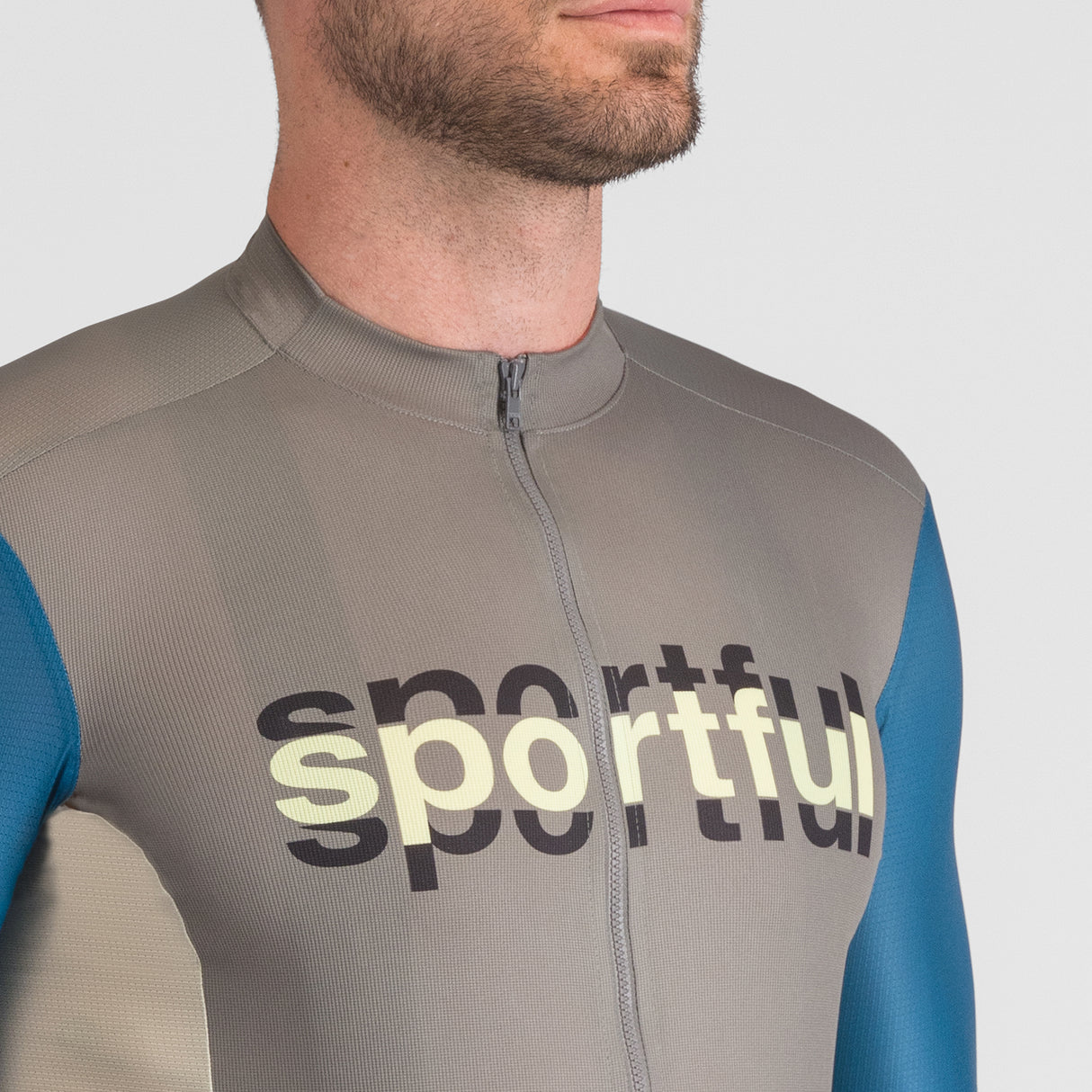 Maglia Sportful Supergiara Logo - Grigio - Q