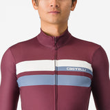 Maglia maniche lunghe Castelli Lineare - Bordeaux - B
