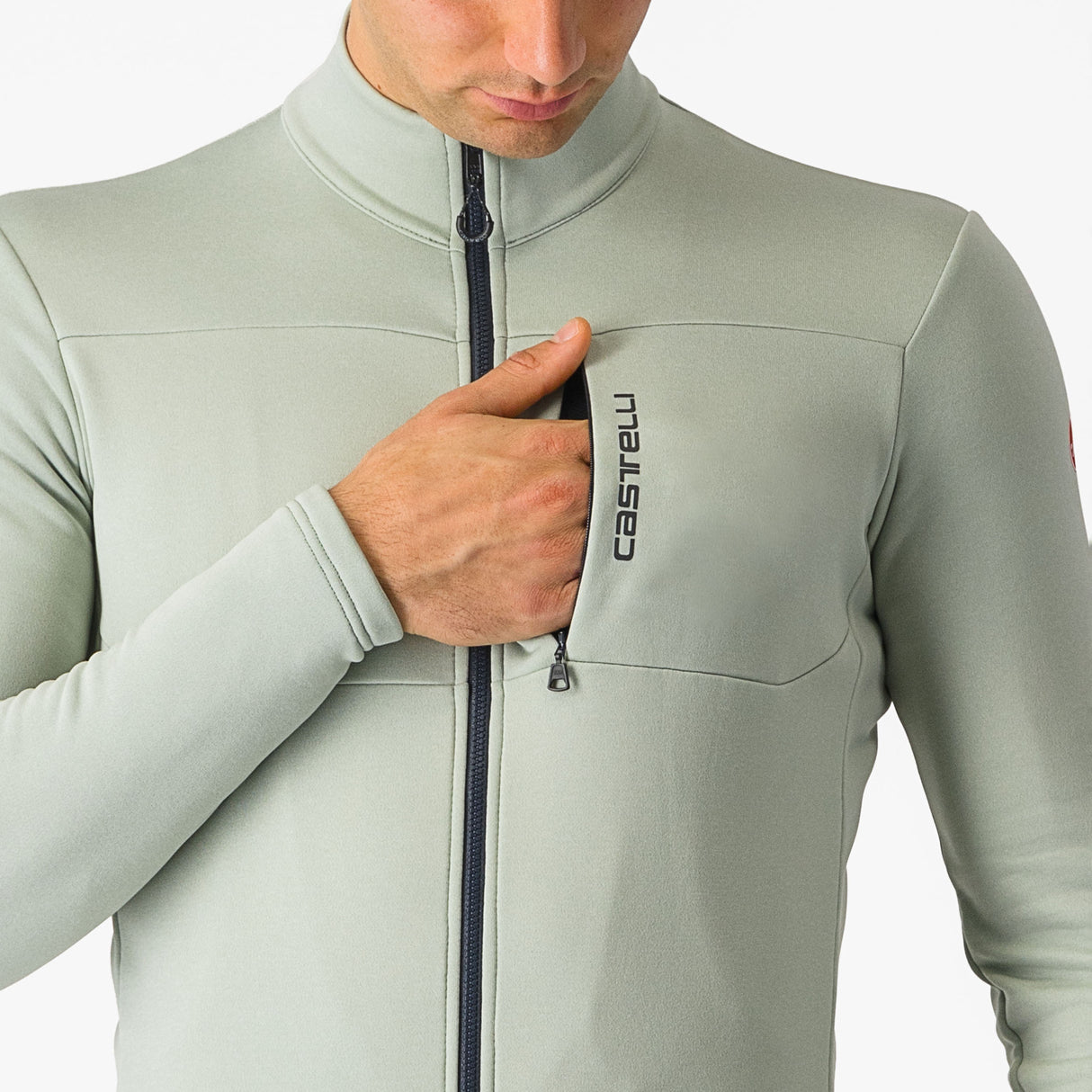 Maglia maniche lunghe Castelli Unlimited Trail 2 - Verde - I