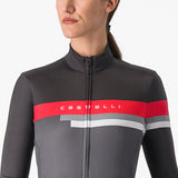 Maglia donna maniche lunghe Castelli Tornare - Grigio - G