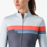 Maglia donna maniche lunghe Castelli Tornare - Blu - B