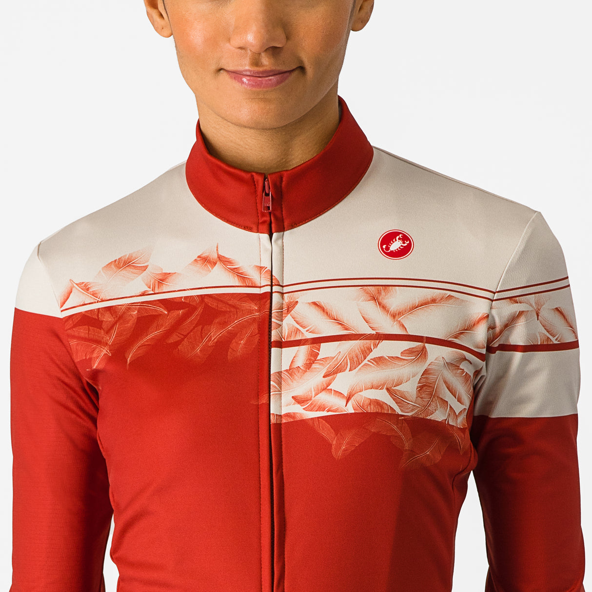 Maglia donna maniche lunghe Castelli Unlimited Thermal - Rosso - D