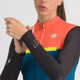 Maglia maniche lunghe donna Sportful Pista - Blu - H