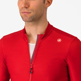 Maglia maniche lunghe Castelli Espresso Thermal - Rosso - O
