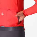 Maglia donna maniche lunghe Castelli Espresso Thermal - Rosa - G