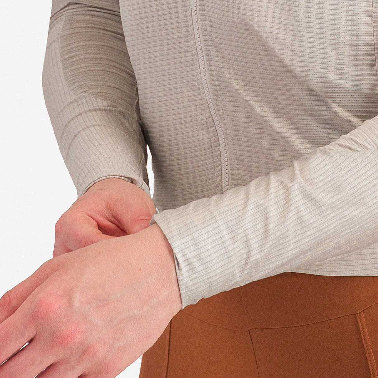 Maglia donna maniche lunghe Castelli Espresso - Beige - E