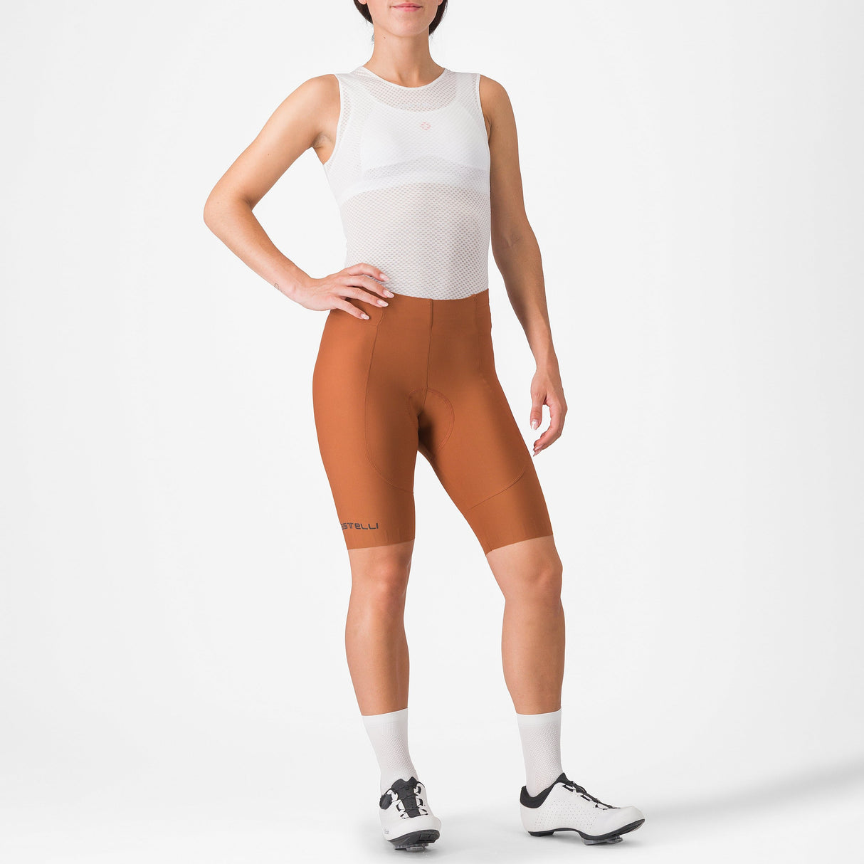 Pantaloncini donna Castelli Espresso DT - Marrone - Q