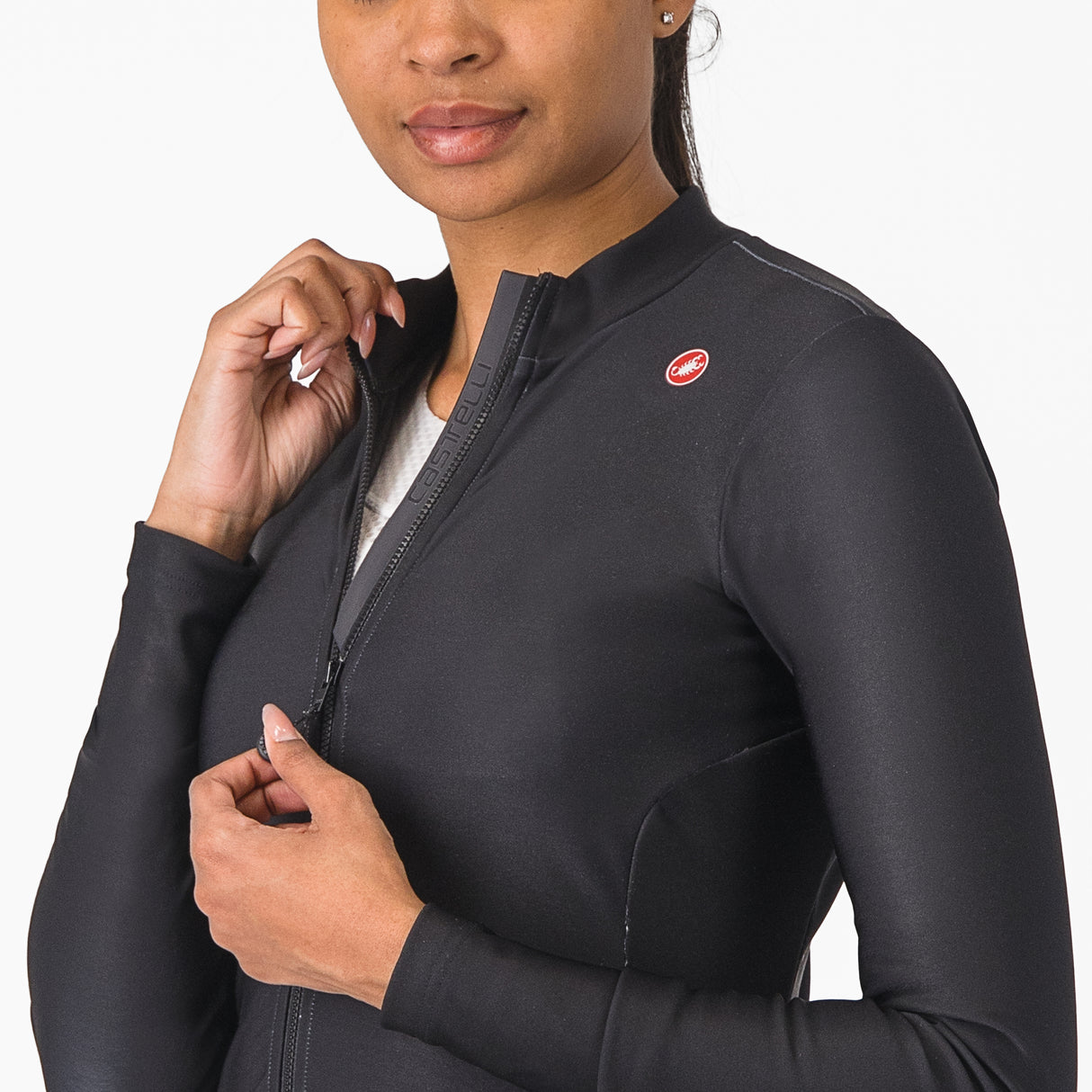 Maglia donna maniche lunghe Castelli Espresso Thermal - Nero - F