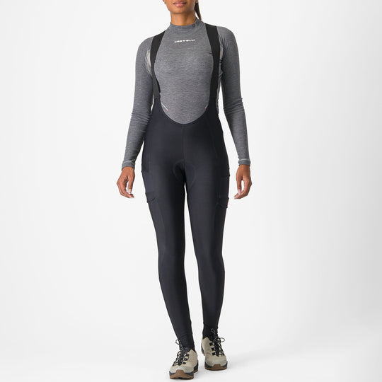 Culotte largo mujer Castelli Unlimited Cargo DT - Negro