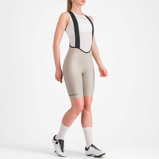 Castelli Espresso DT women bib short - Beige