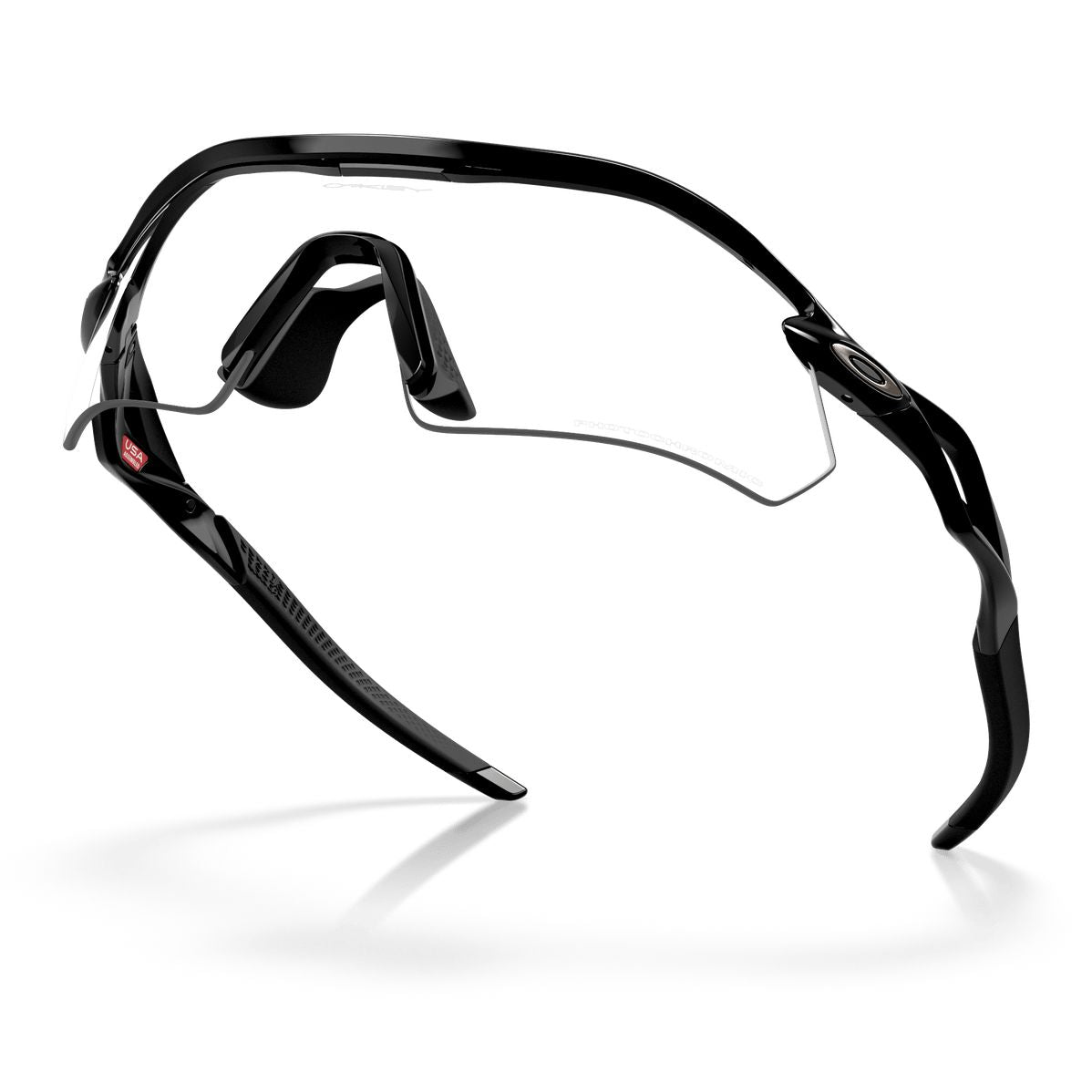 Occhiali Oakley Radar Plate - Polished Black Clear to black Iridium Photochromic - N