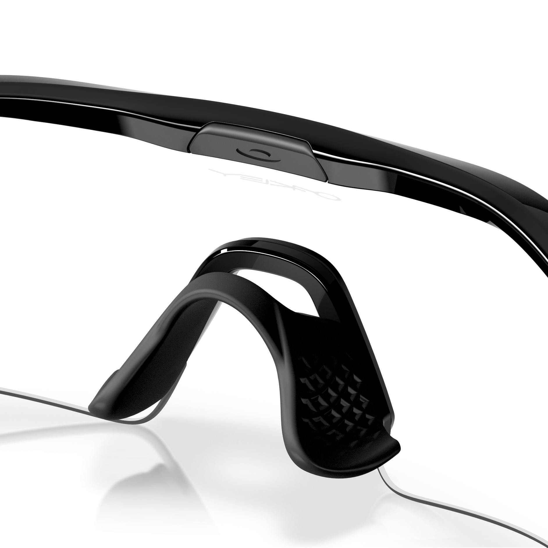 Occhiali Oakley Radar Plate - Polished Black Clear to black Iridium Photochromic - P
