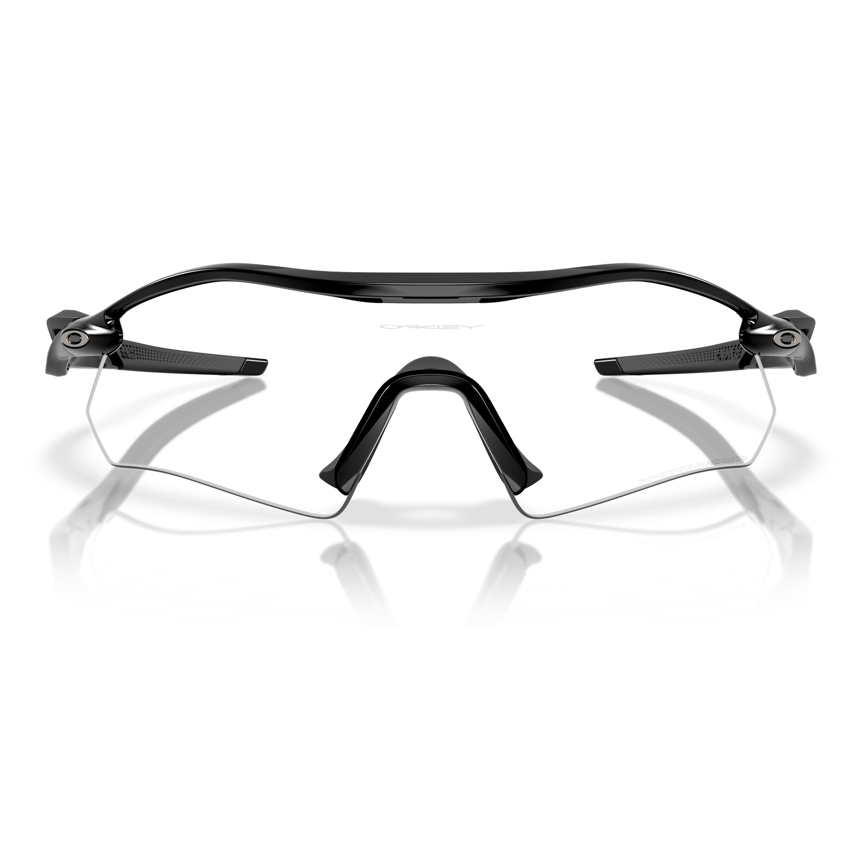 Occhiali Oakley Radar Plate - Polished Black Clear to black Iridium Photochromic - B
