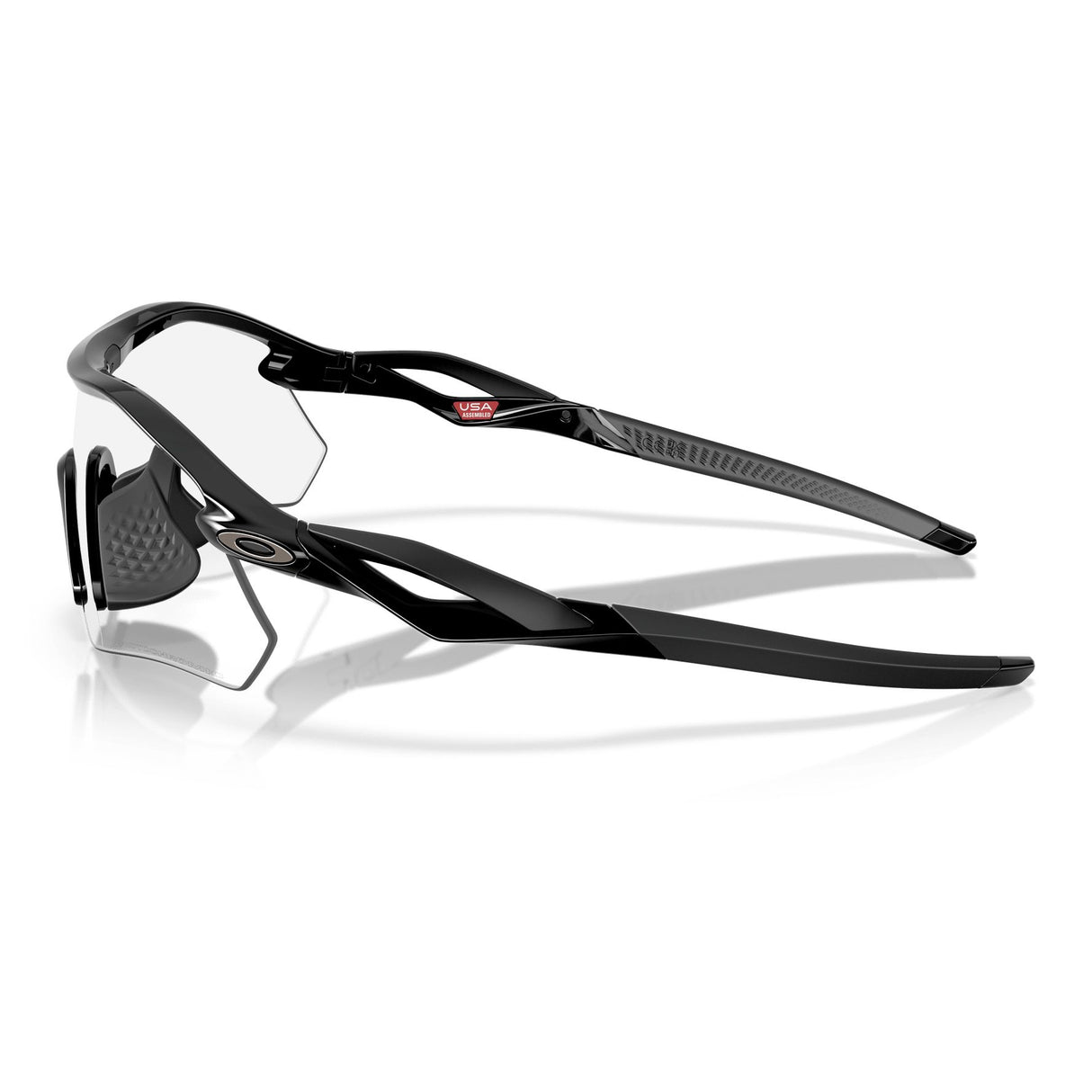 Occhiali Oakley Radar Plate - Polished Black Clear to black Iridium Photochromic - L