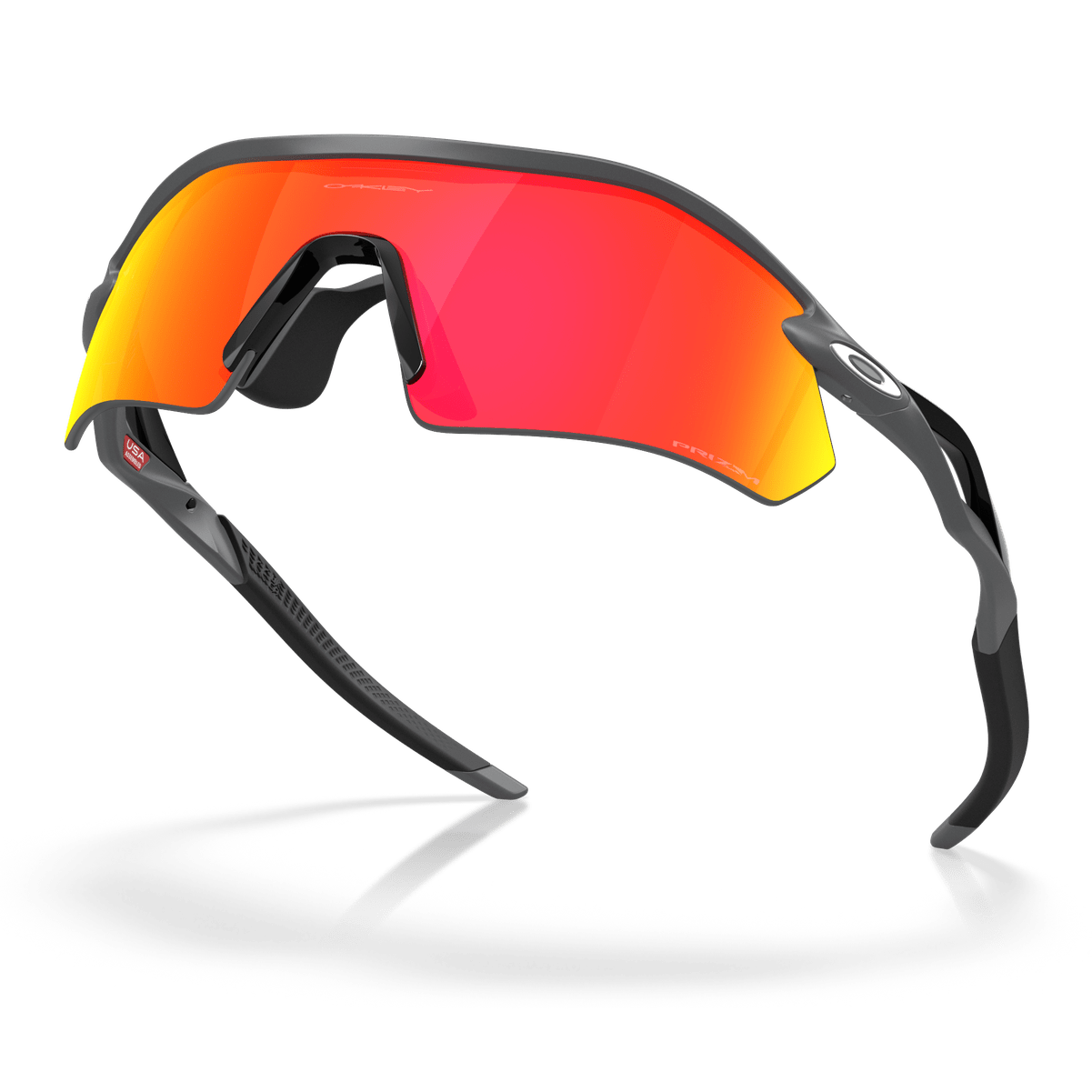 Occhiali Oakley Radar Plate - Matte Carbon Prizm Ruby - D