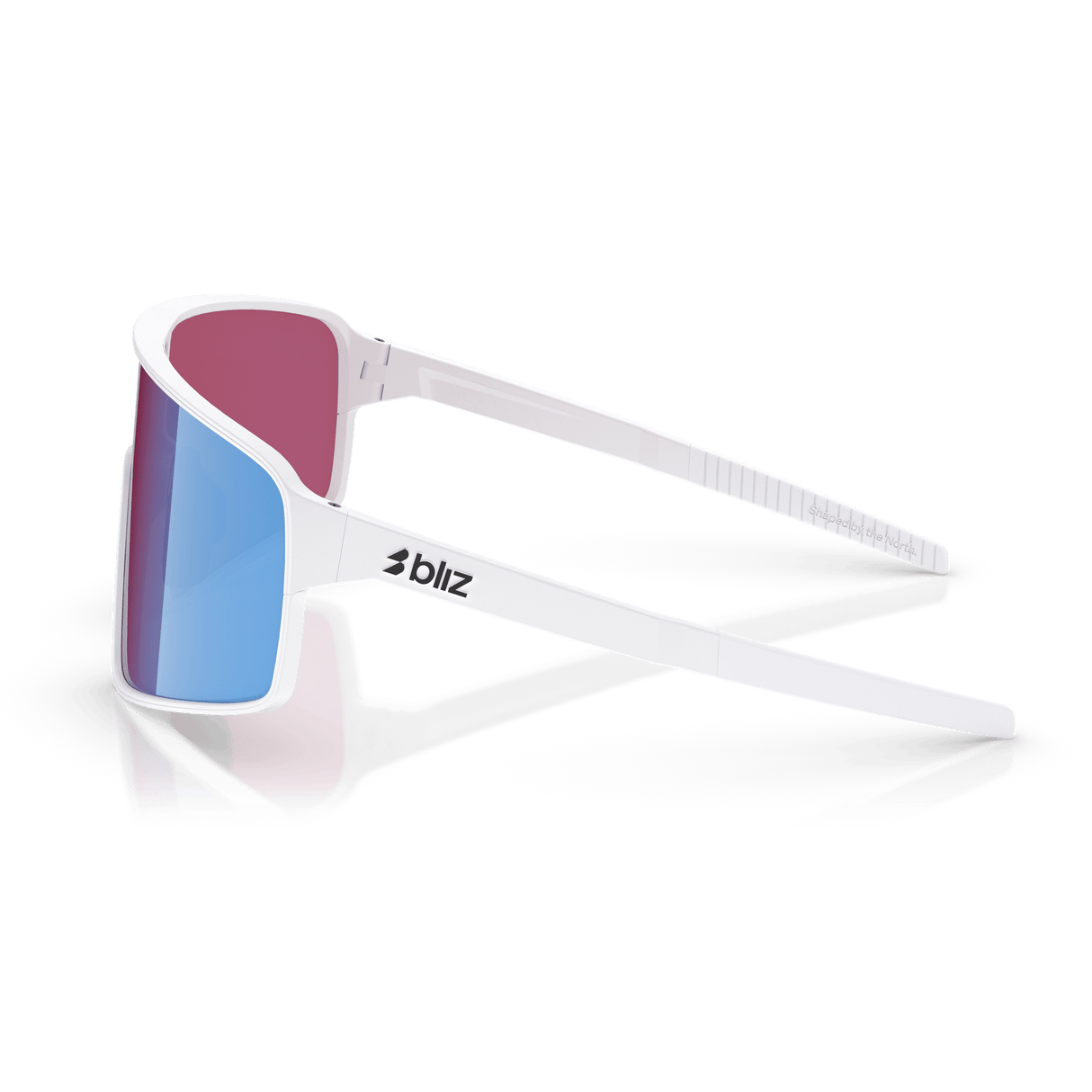 Occhiali Bliz P001 - Matt White Rose-Violet Mirror Blue - B
