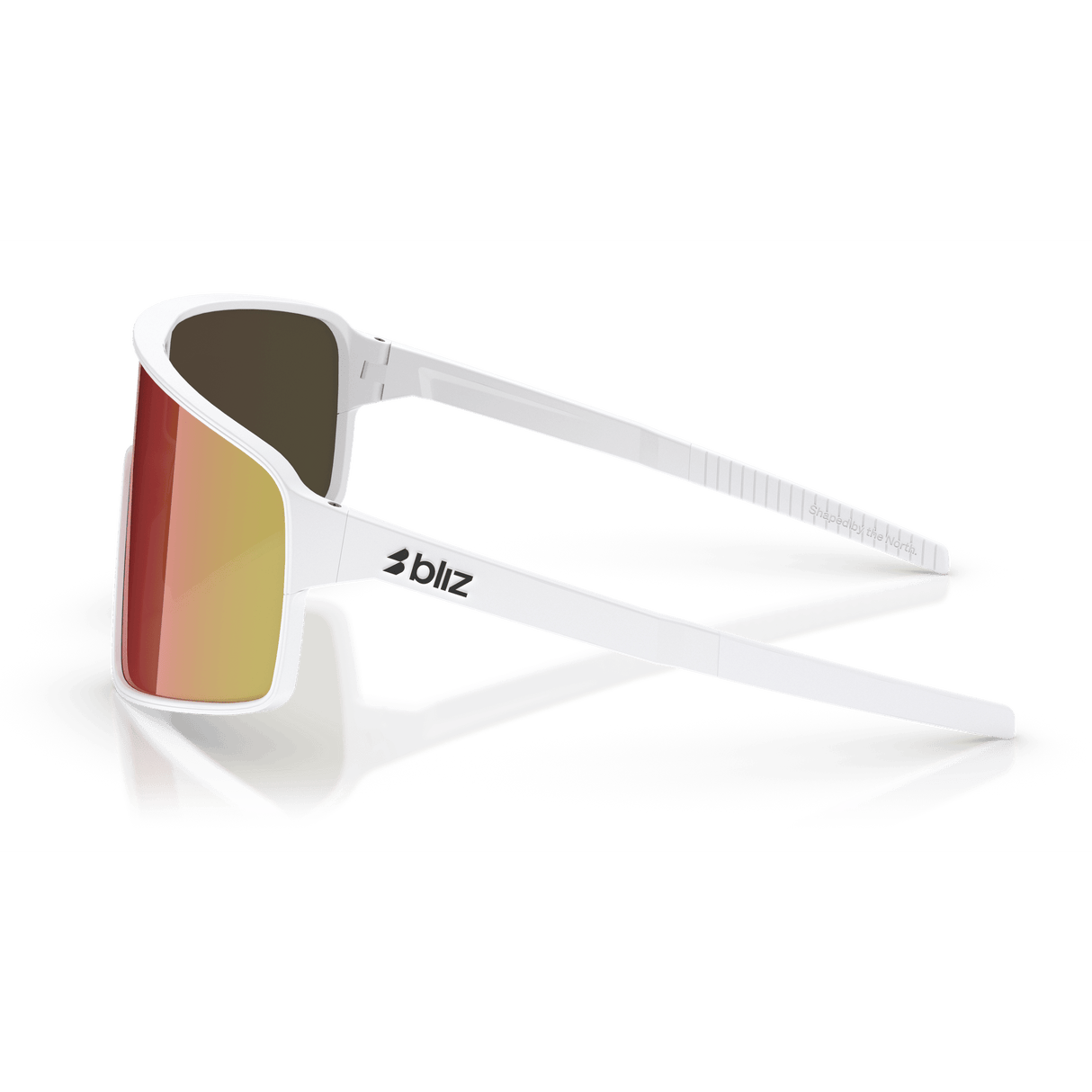 Occhiali Bliz P001 - Matt White Brown W Red Mirror - A