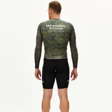 Maillot manga larga Pas Normal Studios Essential Light AOP Grain - Verde