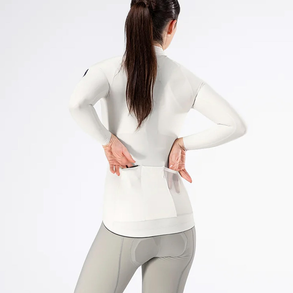 Maglia donna maniche lunghe Gobik Pacer Solid 2.0 Crepe - Beige