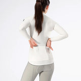 Maglia donna maniche lunghe Gobik Pacer Solid 2.0 Crepe - Beige